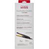 KISS Tourmaline Ceramic Flat Iron Hair Straightener & Styling Tool, 1/2″ Plates, Frizz-Free Styling, Rounded Edge for Curls, 30-Second Heat Up, Up to 450°F, Black(Black)