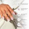 KISS imPRESS No Glue Mani Press On Nails, ColorFX, ‘Diamond Drip’, Purple, Short Size, Oval Shape, Includes 30 Nails, Prep Pad, Instructions Sheet, 1 Manicure Stick, 1 Mini File