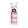 KISS imPRESS No Glue Mani Press On Nails, Design, ‘Glow Muse’, Pink, Medium Size, Coffin Shape, Includes 30 Nails, Prep Pad, Instructions Sheet, 1 Manicure Stick, 1 Mini File