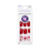 KISS imPRESS No Glue Mani Press On Nails, Design, ‘good 4 you’, Pink, Short Size, Squoval Shape, Includes 30 Nails, Prep Pad, Instructions Sheet, 1 Manicure Stick, 1 Mini File