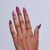KISS CORE Magnetic Press On Nails Almond, Glittering, Purple, Medium, 32 Count