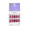 KISS CORE Magnetic Press On Nails Almond, Glittering, Purple, Medium, 32 Count