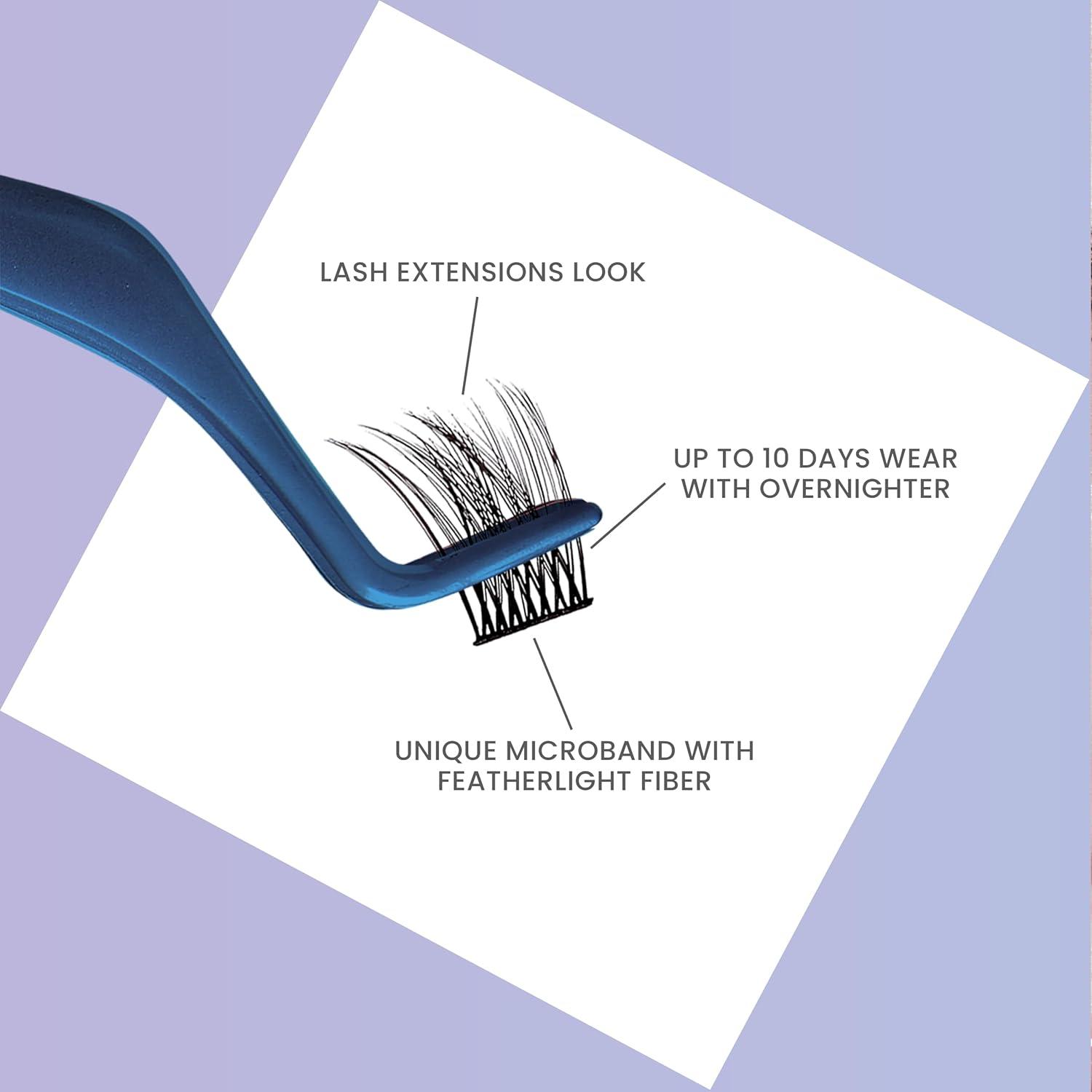 imageKISS Looks So Natural Trio Lash Medium Combo Pack with 30 Short amp Medium Lengths Falscara Remover for Lash Adhesive amp False Eyelash Wisps Includes 1 Bottle of Lash Remover Net Wt 50 ml