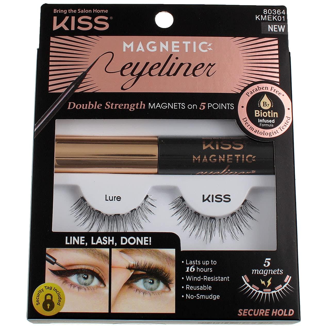 imageKiss Magnetic Eyeliner And Eyelash Kit Lure Pack of 6
