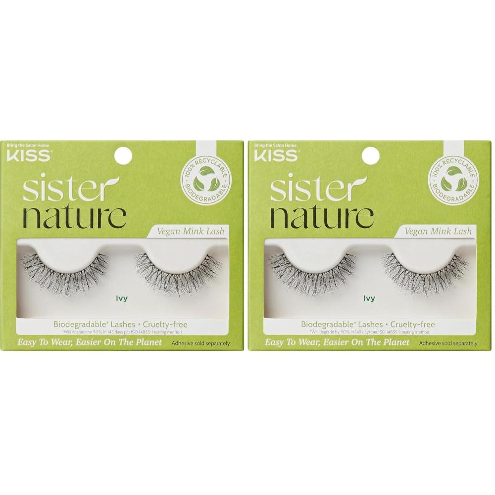 imageKISS Lash Couture Rebel Collection False Eyelashes Volume Up 12 mm Includes 1 Pair Of Lash Contact Lens Friendly Easy to Apply Reusable Strip Lashes Pack of 21 pair Pack of 2