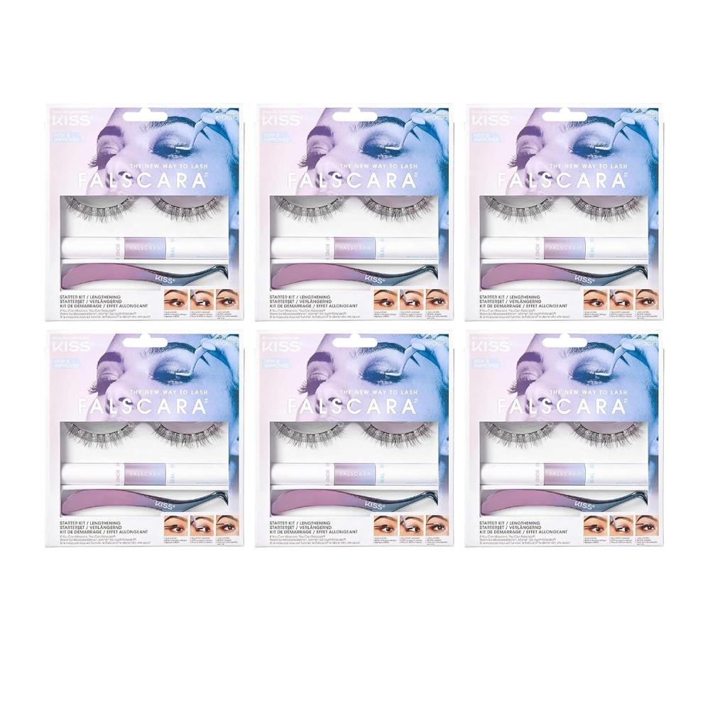 imageKiss Falscara Eyelash Starter Kit Lengthening Pack of 6