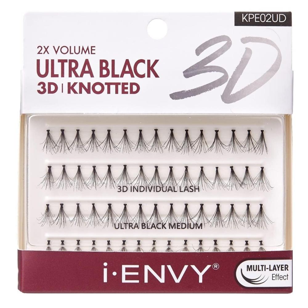 imageKiss I Envy 3D Knotted Lashes Ultra Black Medium Length