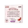 KISS Looks So Natural Trio Lash Medium Combo Pack with 30 Short & Medium Lengths, Falscara Remover for Lash Adhesive & False Eyelash Wisps, Includes 1 Bottle of Lash Remover, Net Wt. 50 ml