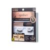 KISS Magnetic False Eyelashes and Eyeliner, ‘Entice’, 12mm, Easy to Apply, Reusable, No Glue, Flexiband Technology, Precision Felt Tip, Fortified Formula, 1 Pair Strip Lashes (Pack of 2)(3 Count (Pack of 2))