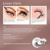 KISS Magnetic False Eyelashes and Eyeliner, ‘Entice’, 12mm, Easy to Apply, Reusable, No Glue, Flexiband Technology, Precision Felt Tip, Fortified Formula, 1 Pair Strip Lashes (Pack of 2)(3 Count (Pack of 2))