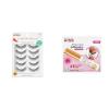 KISS Bundle of False Eyelashes, 5 Pairs, 12 mm, Shy Style, Clear Strip Lash Adhesive, 24hr Wear, Cruelty Free, Latex Free, Black, Synthetic Hair