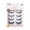 KISS Lash Couture Faux Mink False Eyelashes Multipack, Celebrity Favorite Wispy Effect, Volume & Curl, Lash Extensions Look, Crisscross Pattern, Reusable, Cruelty Free, Contact Lens Friendly, 4-Pair(Mink Variety)