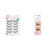 KISS Looks So Natural False Eyelashes, Shy’, 12 mm, 5 Pairs, Lash Glueliner Eyeliner and Adhesive, 2-in-1 Felt-Tip
