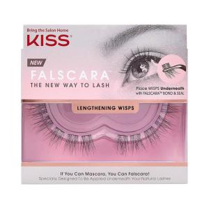 KISS Falscara DIY Eyelash Extension Lengthening Wisps – Featherlight Synthetic Reusable Artificial Eyelashes Pack of 10 Mini Lash Clusters for that Authentic Eyelash Extension Look