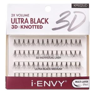 Kiss I Envy 3D Knotted Lashes Ultra Black Medium Length