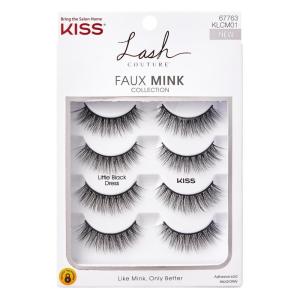 Kiss Lash Couture Faux Mink Little Black Dress Multi-Pack (Pack of 6)