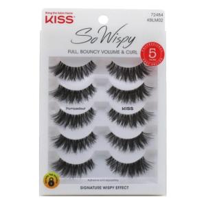 Kiss So Wispy Pompadour Lashes 5 Pairs (Pack of 6)