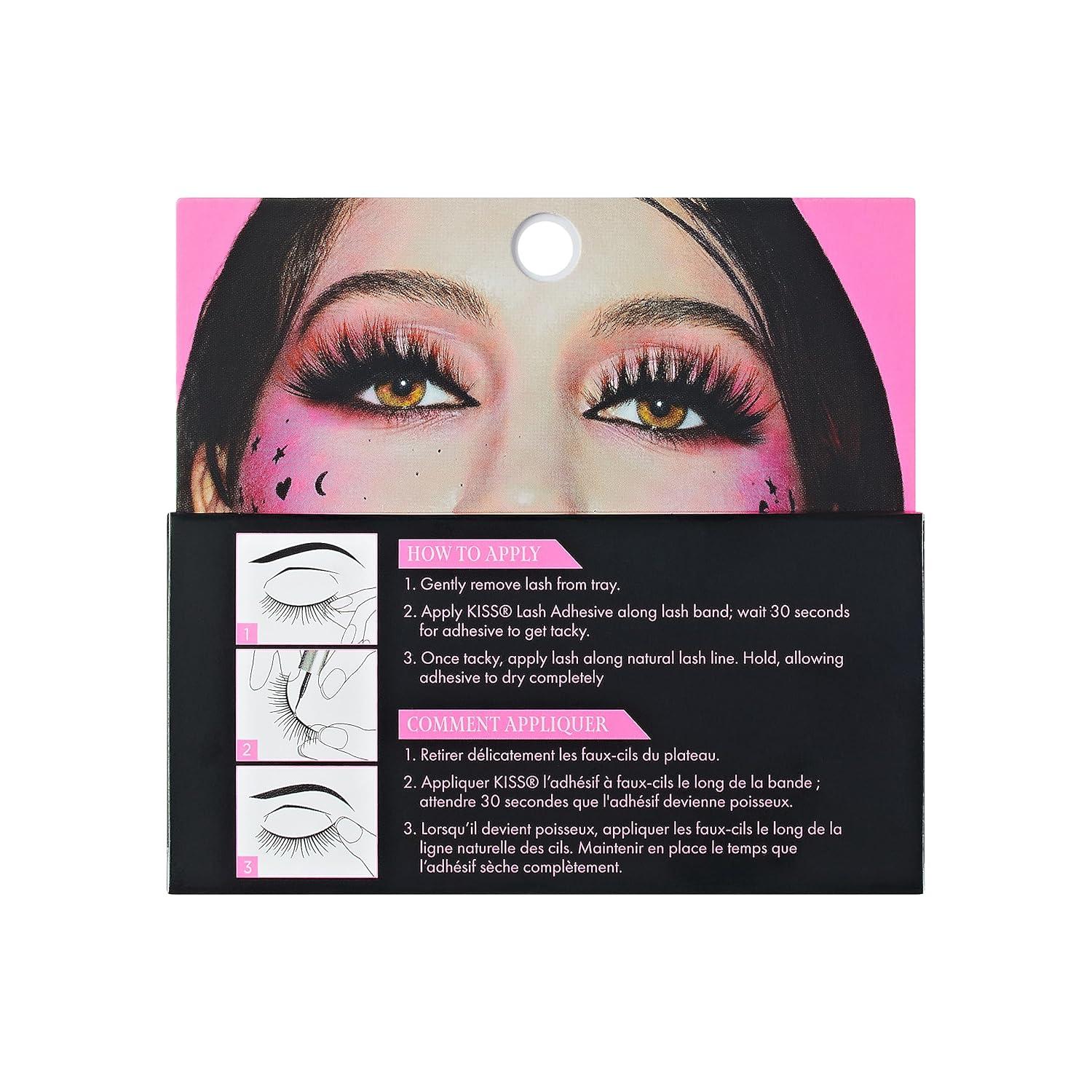 imageKISS Halloween Limited Edition Pink Zombie False Eyelashes 1 Pair PinkfectiousPink Blood