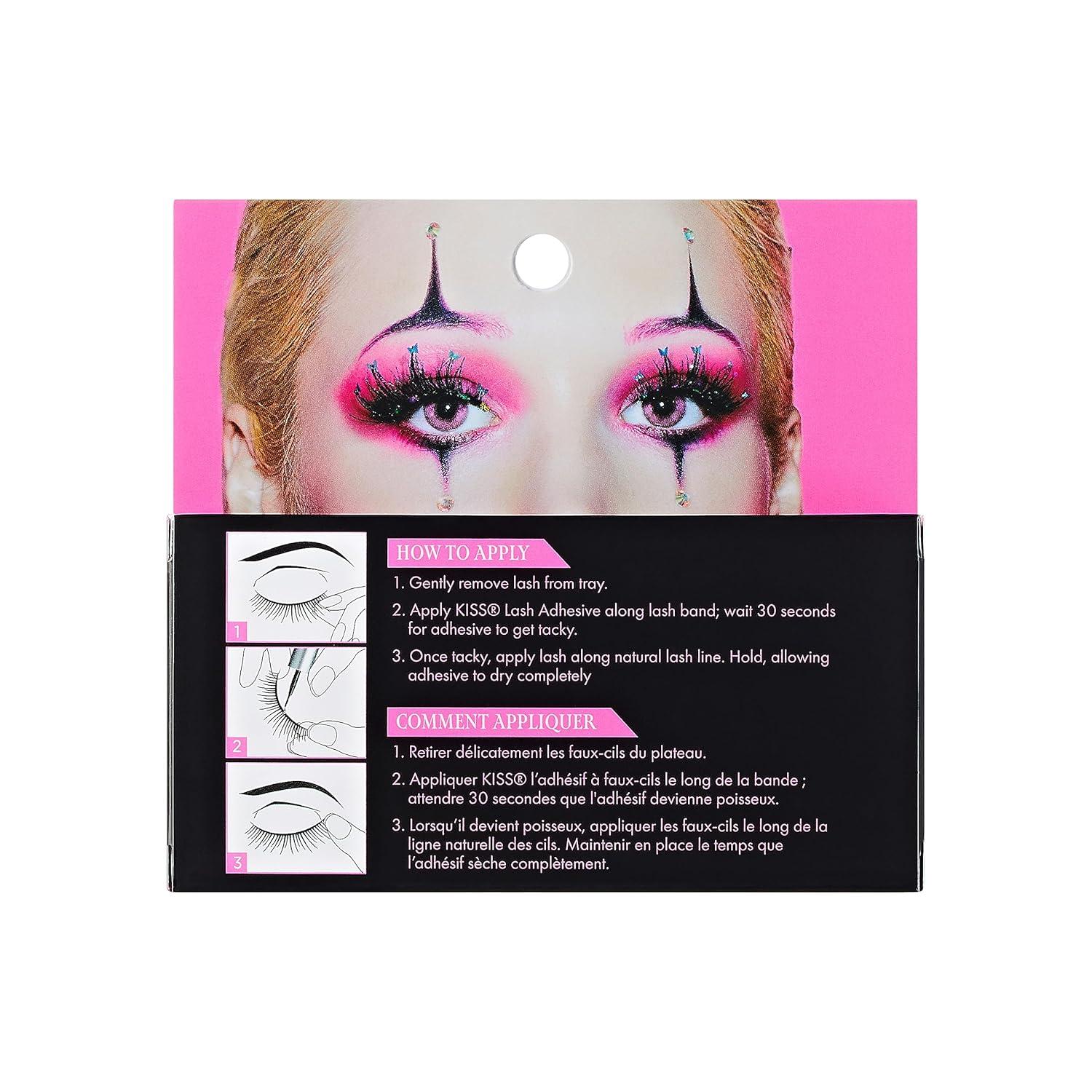 imageKISS Halloween Limited Edition Pink Zombie False Eyelashes 1 Pair PinkfectiousWitty
