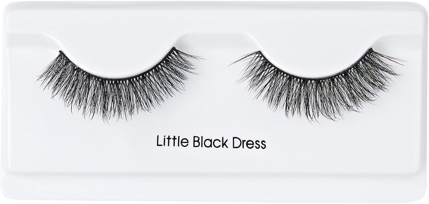 imageKISS Lash Couture Faux Mink Collection False Eyelashes Little Black Dress 10mm Easy to Apply Reusable Vegan amp Cruelty free No Damage To Natural Lashes 1 Pair Strip LashesBlack