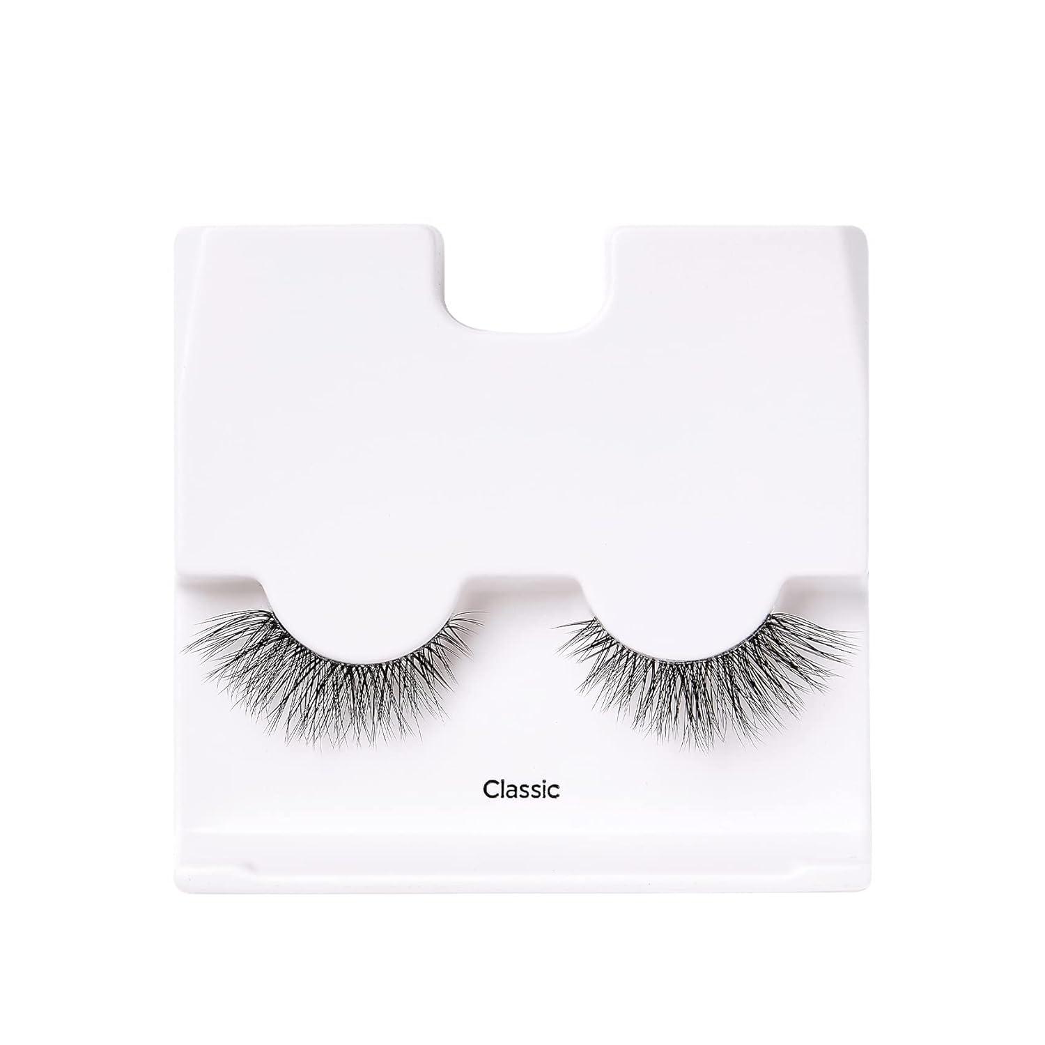imageKISS Lash Couture LuXtensions Collection 1 Pair of Fake Lashes Classic Light and Flexible FauxMink Eyelash with Super Slim Band includes Lash Glue