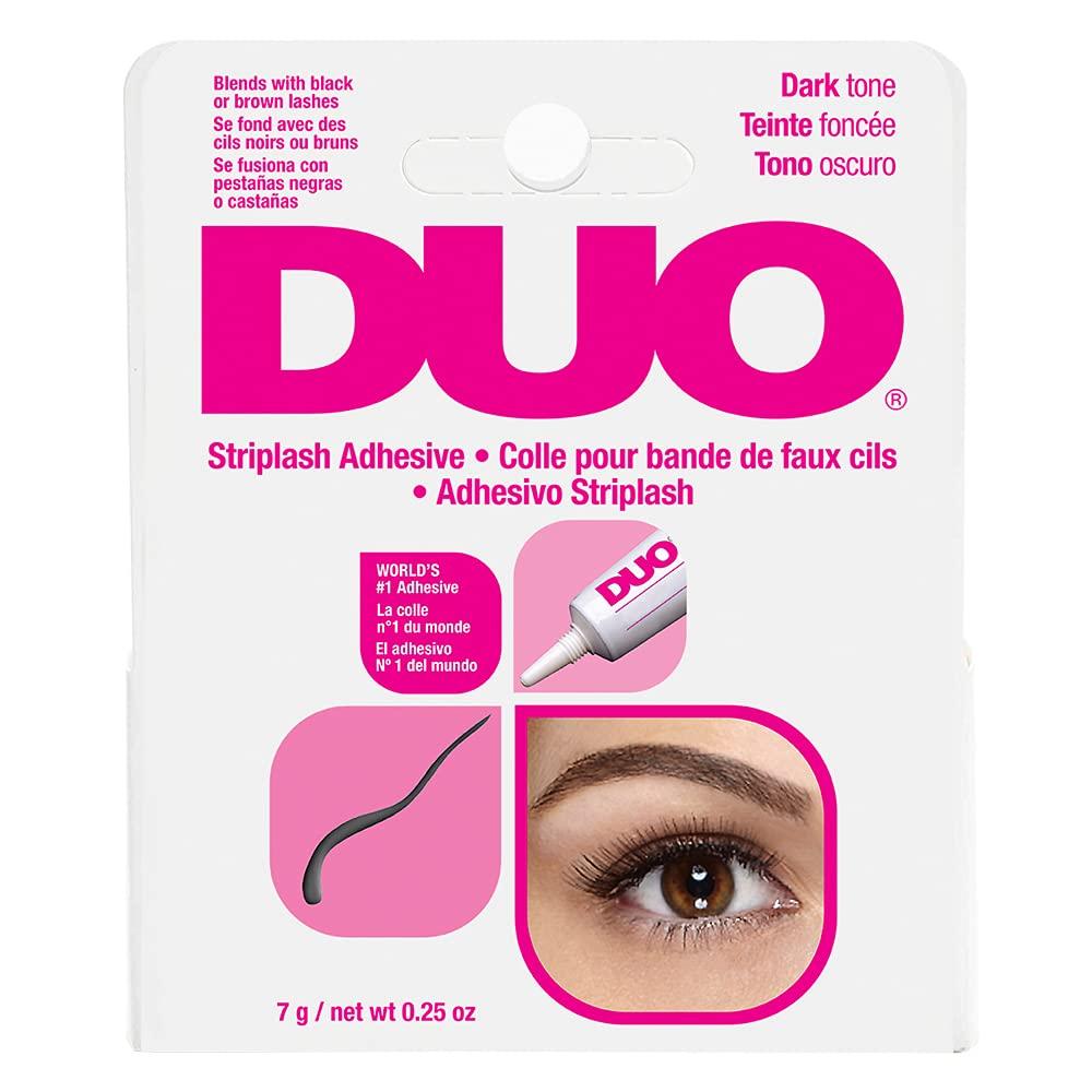 imageKISS Looks So Natural False Eyelashes 12 mm 5 Pairs Duo Strip Eyelash Adhesive Dark Tone 025 oz