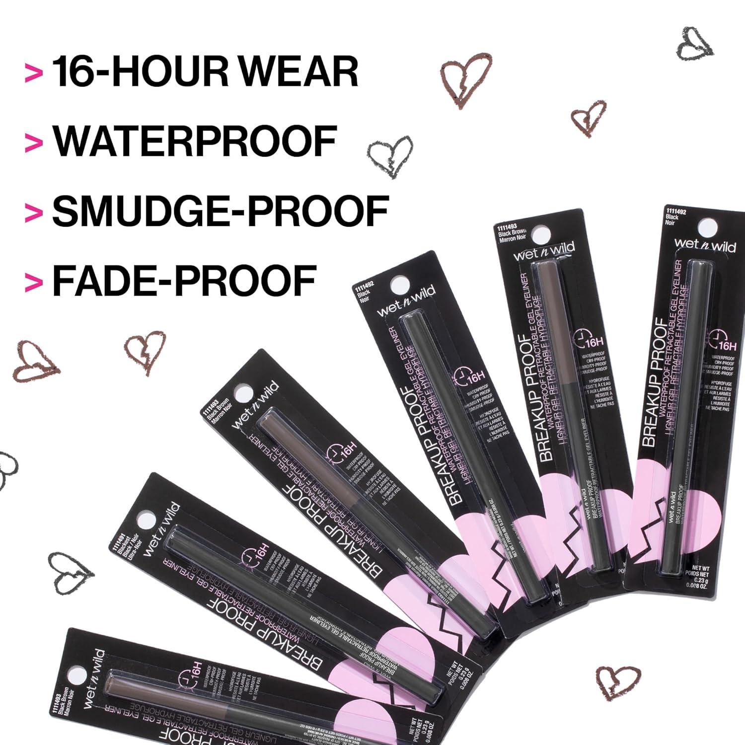 imageKISS Looks So Natural False Eyelashes Shy 12mm 5 Pairs wet n wild Breakup Proof Eyeliner Waterproof Blackest Black