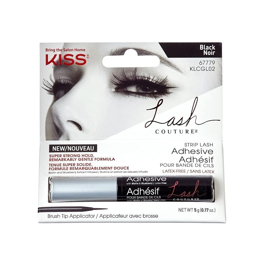 imageKISS Looks So Natural False Eyelashes Shy 12mm 5 Pairs Lash Couture Lash Glue Black Adhesive Strip Lashes