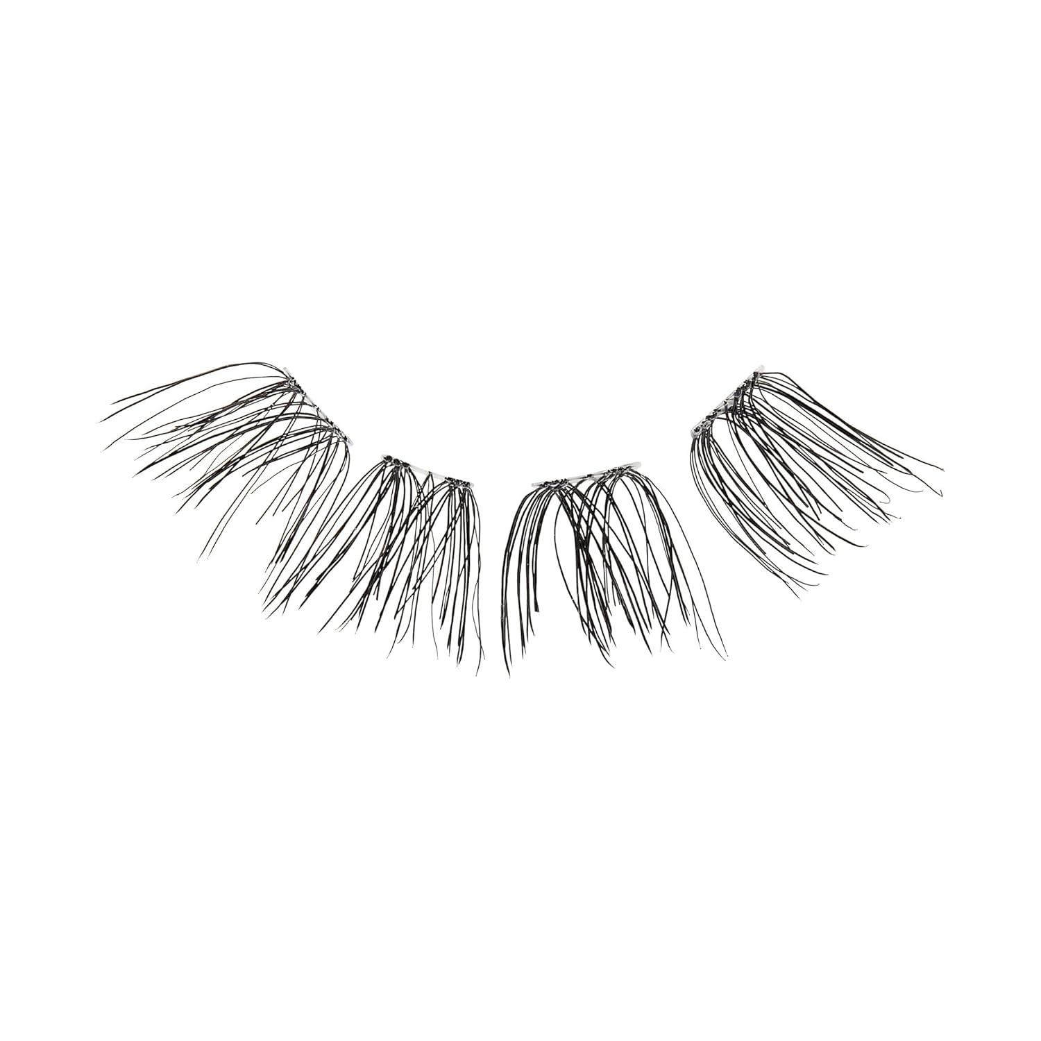 imageKISS The New Natural False Eyelashes Easy to Apply Reusable Fake Lashes Cruelty Free Includes 24 Short amp Medium Length 12mm16mm Natural Volume Trio Lash Clusters Style Noir Pack of 3