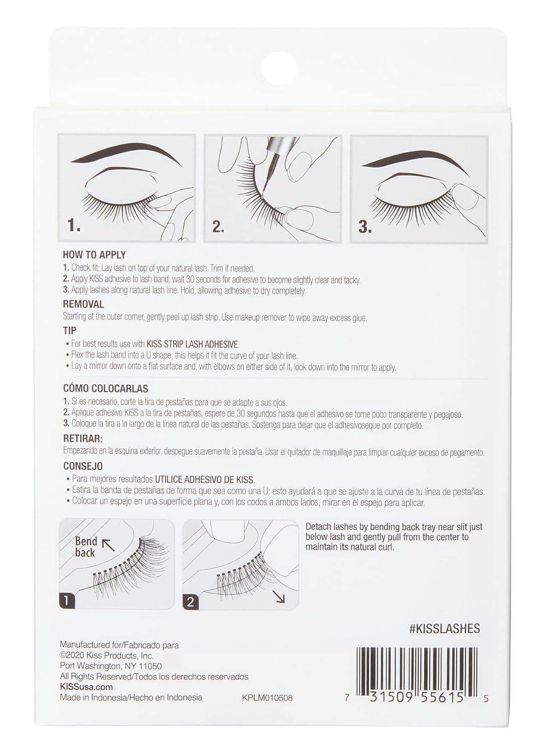 imageKiss Looks So Natural Lashes 03 Lightweight amp Comfortable Pack of 3