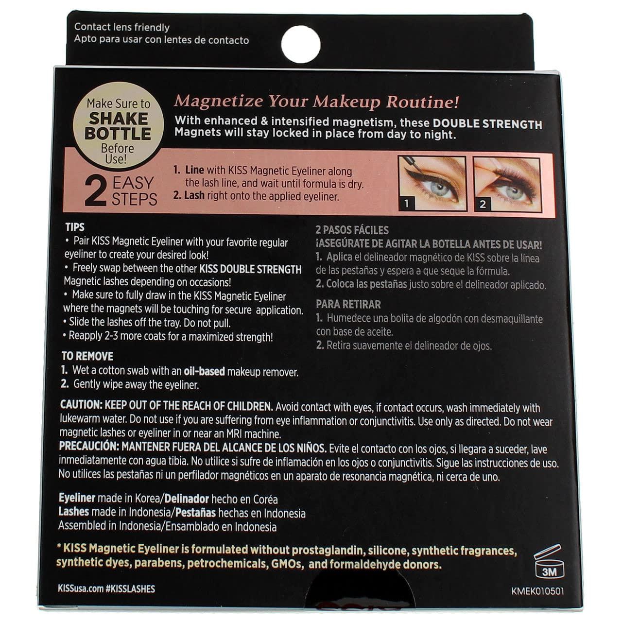 imageKiss Magnetic Eyeliner And Eyelash Kit Lure Pack of 2