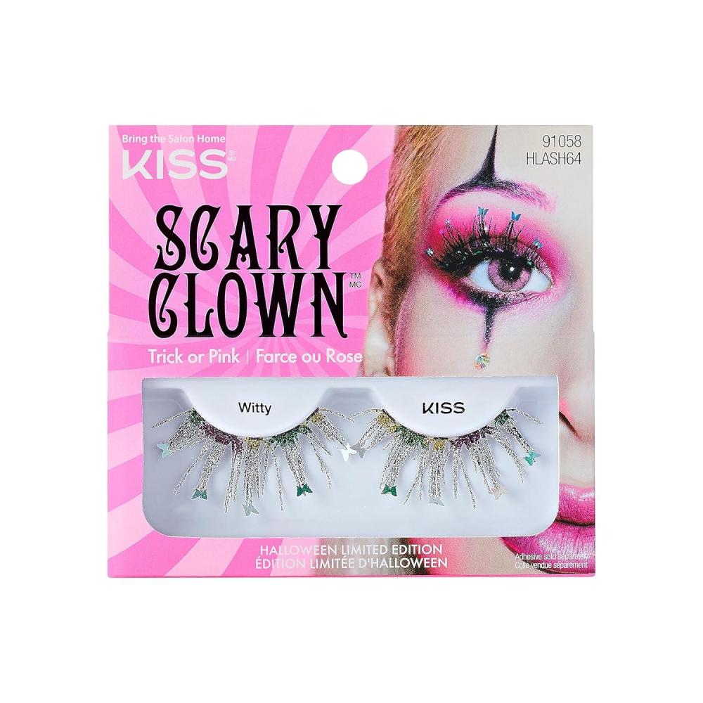 imageKISS Halloween Limited Edition Pink Zombie False Eyelashes 1 Pair PinkfectiousWitty