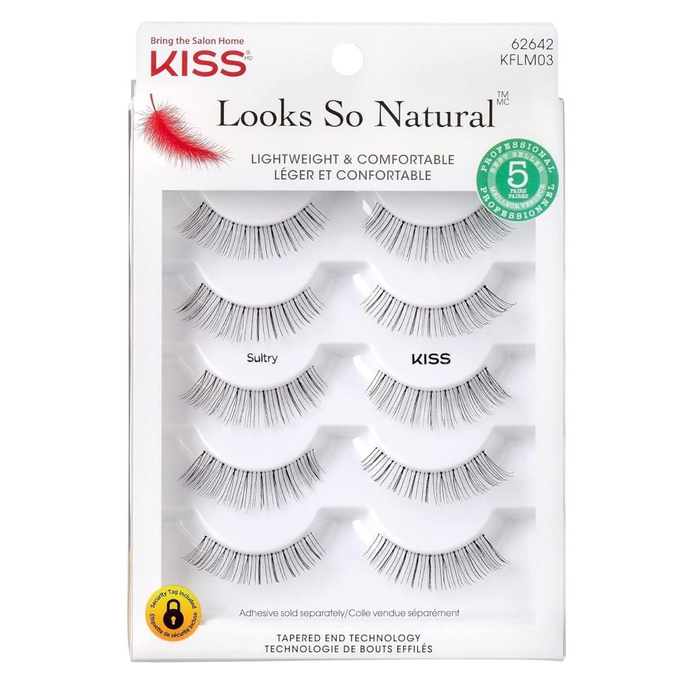 imageKiss Looks So Natural Lashes Sultry 5 Pairs Pack of 2
