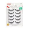 KISS Looks So Natural False Eyelashes Shy’ 12mm, 5 Pairs + wet n wild Breakup Proof Eyeliner, Waterproof Blackest Black