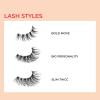 KISS My Lash But Bolder False Eyelashes, Includes 14 mm & 16 mm Pairs, Big Personality & Slim Thicc, Contact Lens Friendly, Reusable Strip Lashes