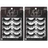 KISS Lash Couture 3D Matte False Eyelashes, Matte Cheviot’, 18mm-20mm, Includes 4 Pairs Of Lashes, Contact Lens Friendly, Easy to Apply, Reusable Strip Lashes (Pack of 2)