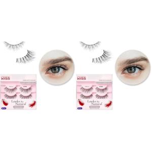 KISS False Eyelashes Sultry, 2 Pairs, Reusable | Lightweight & Comfortable | Tapered End Technology | Cruelty-Free | Contact Lens Friendly(Sult)