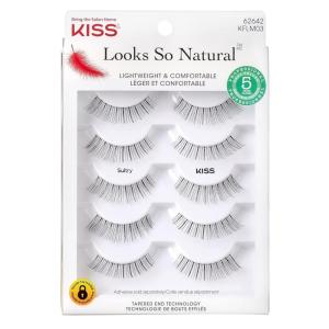 Kiss Looks So Natural Lashes Sultry 5 Pairs (Pack of 2)