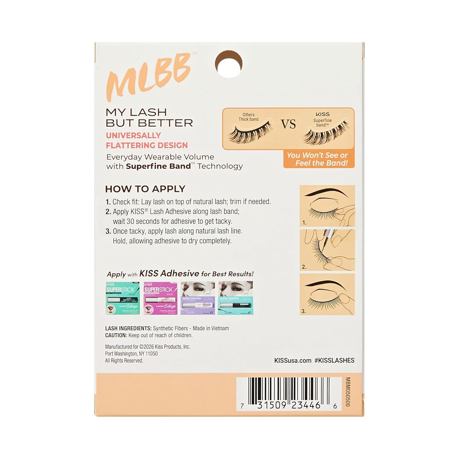 imageKISS My Lash But Better False Eyelashes Still Touch Black 4 Pairs Lashes