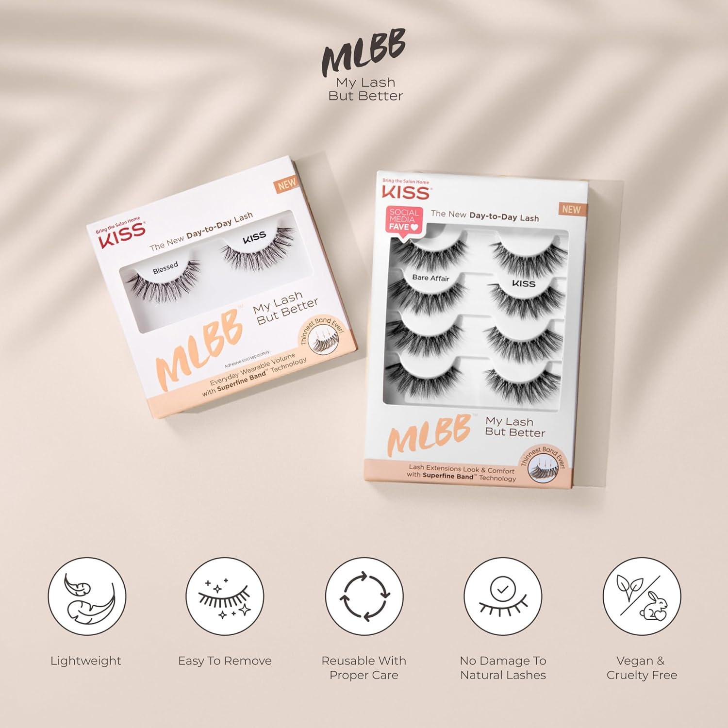 imageKISS My Lash But Better False Eyelashes Still Touch Black 4 Pairs Lashes