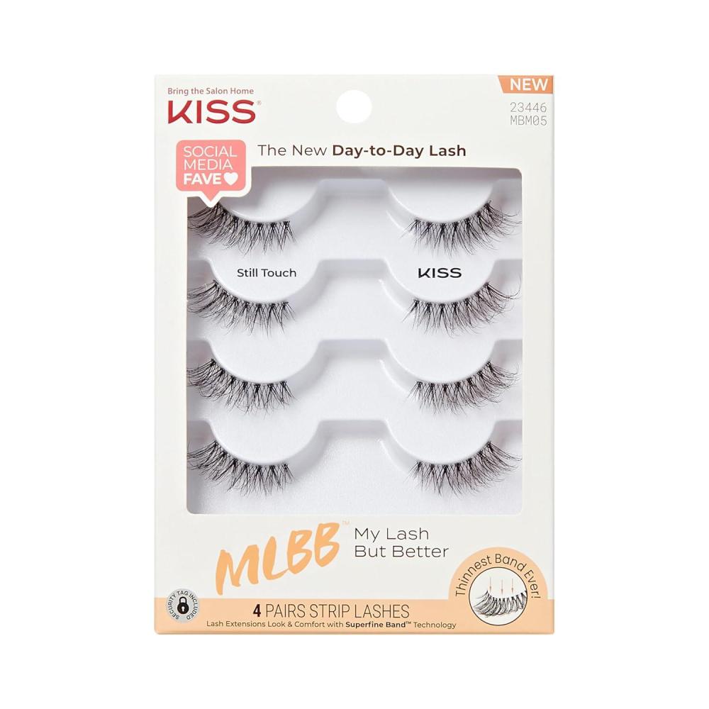 imageKISS My Lash But Better False Eyelashes Still Touch Black 4 Pairs Lashes