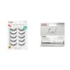 KISS Looks So Natural False Eyelashes Shy’ 12mm, 5 Pairs, KISS Lash Couture Lash Glue, Super Strong Adhesive, White