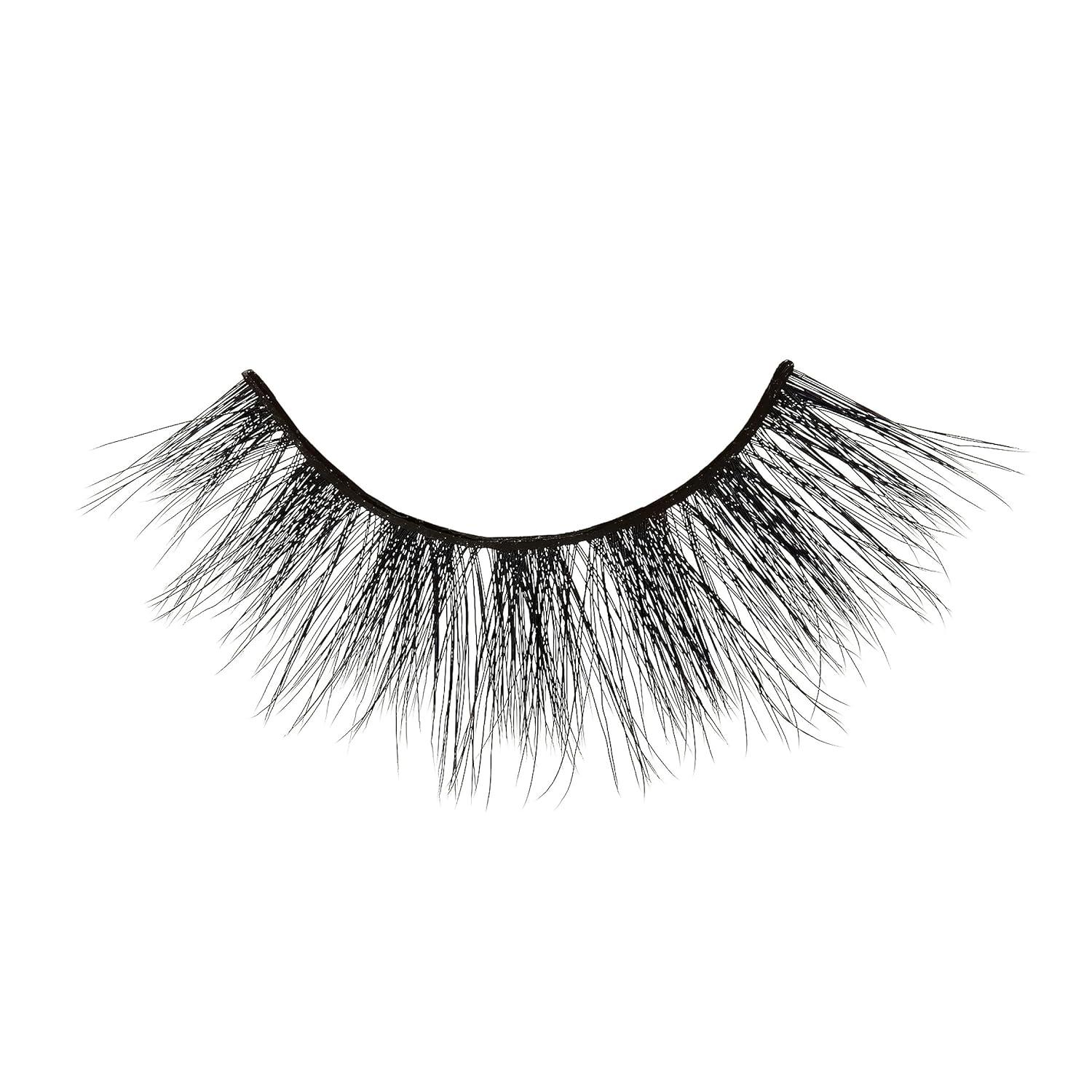 imageKISS Lash Couture LuXtensions Collection False Eyelashes Flat Lash Technology Super Slim Lash Band Real Lash Extension Fibers Reusable Style Cashmere 14mm 1 Pair Strip Lashes Pack of 2