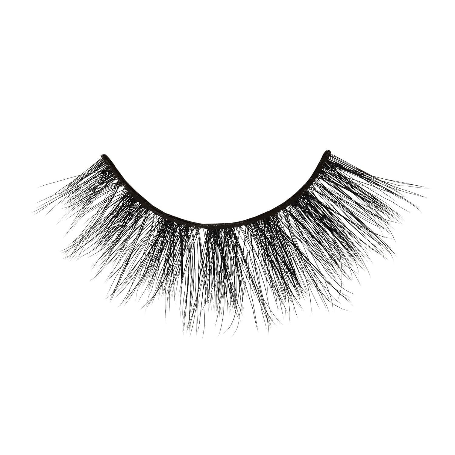 imageKISS Lash Couture LuXtensions Collection False Eyelashes Flat Lash Technology Super Slim Lash Band Real Lash Extension Fibers Reusable Style Cashmere 14mm 1 Pair Strip Lashes Pack of 2