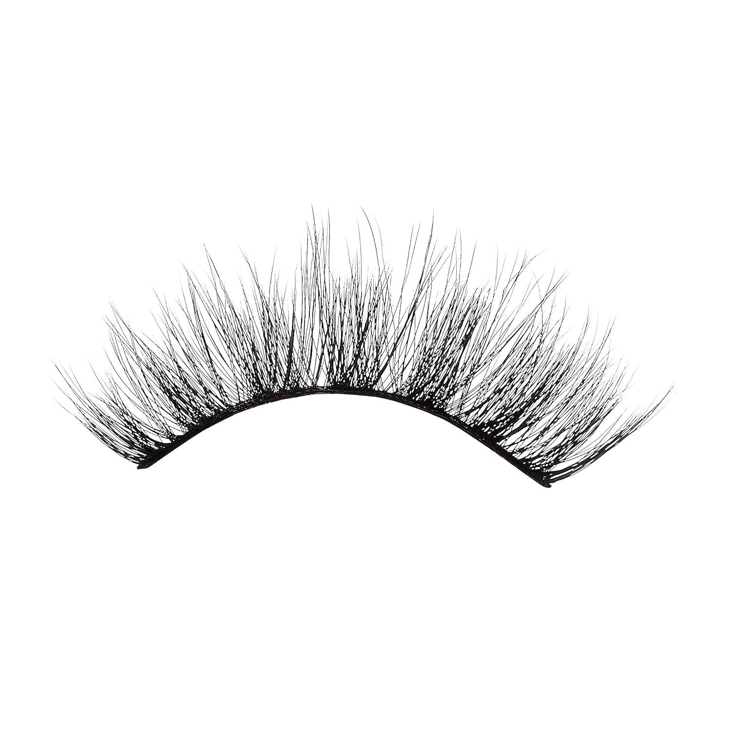 imageKISS Lash Couture LuXtensions Collection False Eyelashes Flat Lash Technology Super Slim Lash Band Real Lash Extension Fibers Reusable Style Cashmere 14mm 1 Pair Strip Lashes Pack of 2