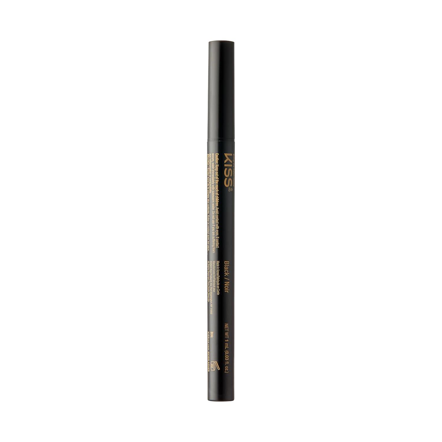 imageKISS Lash GLUEliner Matte Finish Foolproof Easy TouchUp False Eyelash Glue and Eyeliner Two in One Liner and Lash Glue Black 07 mL 002 fl oz Pack of 2