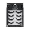 KISS Lash Couture, False Eyelashes, ‘Matte Lace’, 8mm-16mm, Includes 4 Pairs Strip Lashes, Easy to Apply, Reusable Lash Clusters