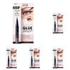 KISS Lash GLUEliner, 2-in-1 Felt-Tip Eyelash Adhesive and Eyeliner, Matte Finish, Foolproof Application, Easy Touch-Up, 0.02 Oz.- Black, Packaging May Vary (Pack of 5)(Black)
