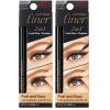 KISS Lash GLUEliner, Matte Finish, Foolproof Easy Touch-Up False Eyelash Glue and Eyeliner, Two in One Liner and Lash Glue, Black, 0.7 mL, 0.02 fl. oz. (Pack of 2)