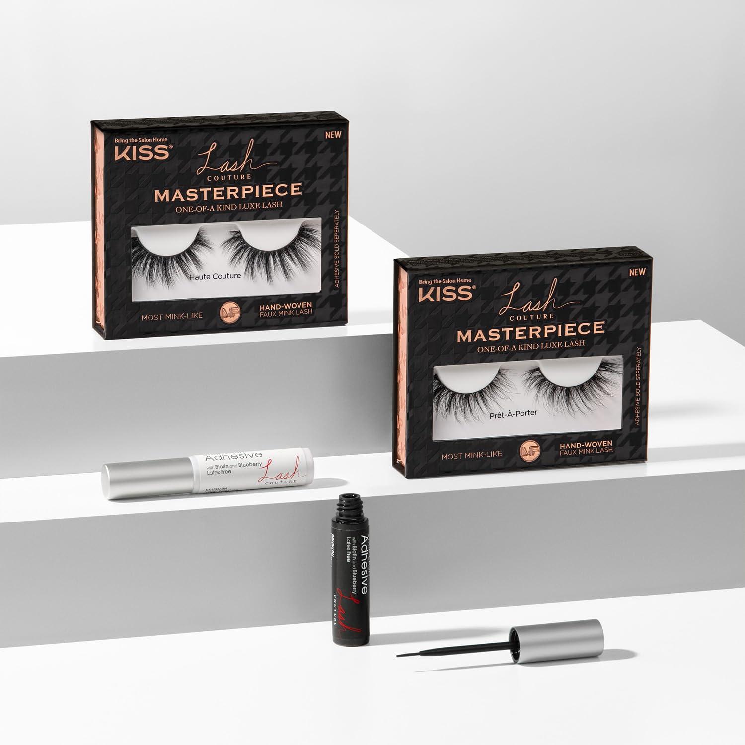 imageKISS Lash Couture LashGlue Super Strong Strip Adhesive Black Includes Lash Adhesive Long Lasting Wear Can Be Used with Strip Lashes and Clusters Pack of 2Black
